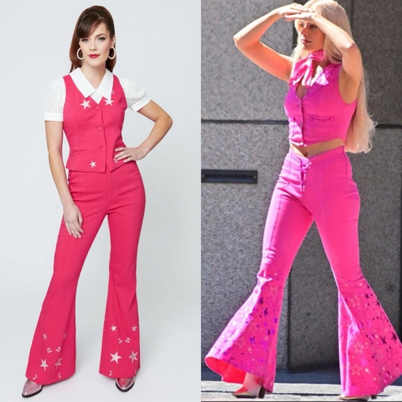 Unique Vintage Pants - Unique Vintage Barbie Movie Pink Pants